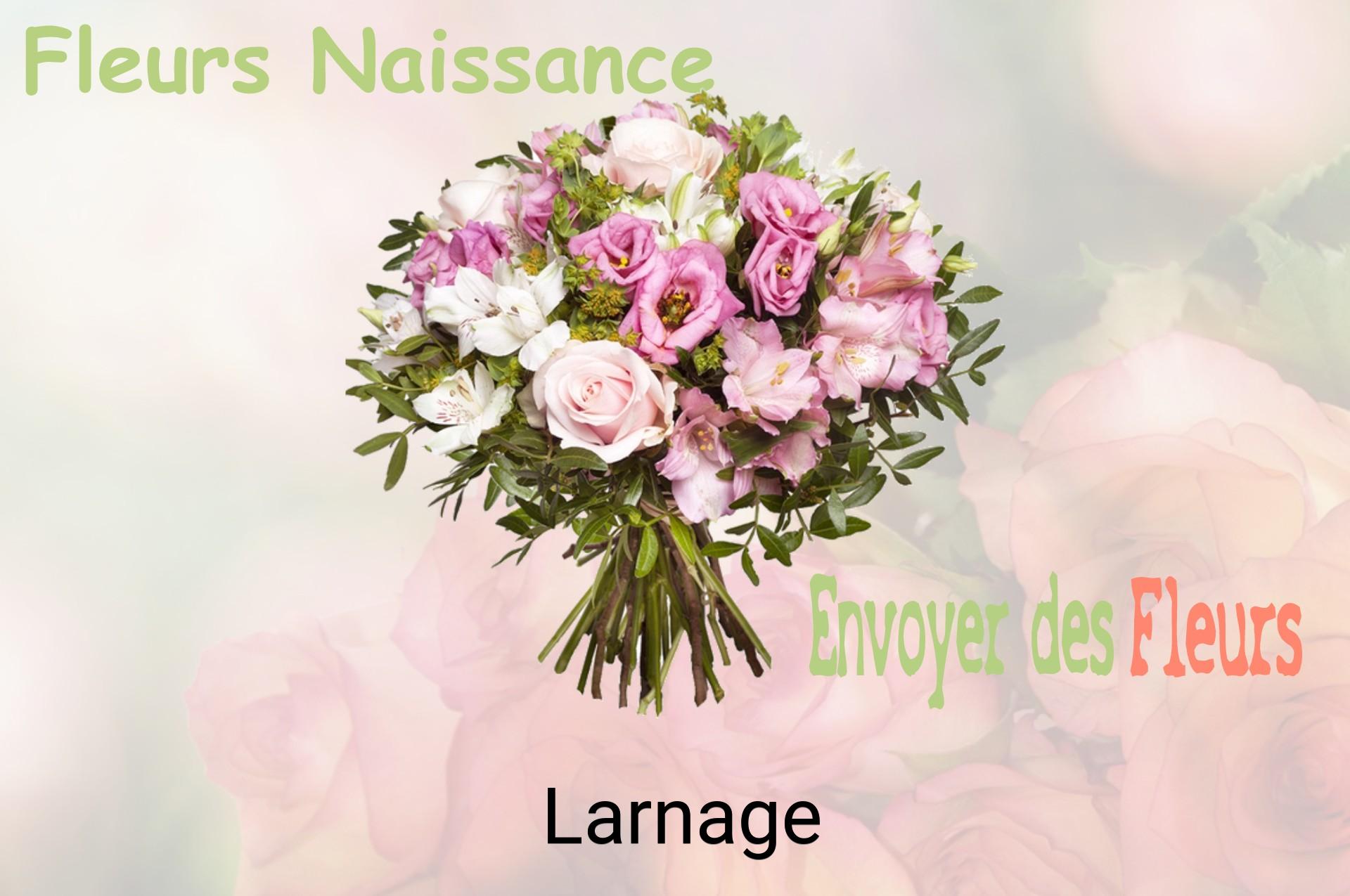 Bouquet de fleurs de naissance livré à Larnage